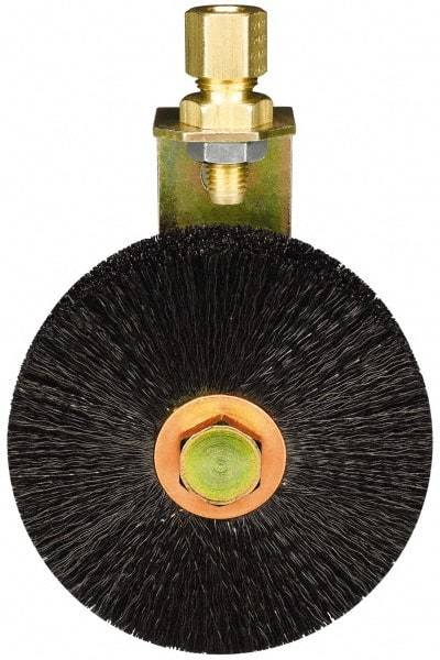 Trico - 3" Width/Diam, Oil Reservoir Lubrication Brushes - 400°F, Straight Shank - Industrial Tool & Supply