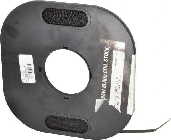 M.K. MORSE - 1/2" x 100' x 0.025" Carbon Steel Band Saw Blade Coil Stock - 10 TPI, Toothed Edge, Raker Set, Flexible Back, Constant Pitch, - Industrial Tool & Supply