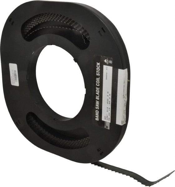 M.K. MORSE - 3/4" x 100' x 0.032" Carbon Steel Band Saw Blade Coil Stock - 3 TPI, Toothed Edge, Hook Form, Raker Set, Flexible Back, Constant Pitch, - Industrial Tool & Supply