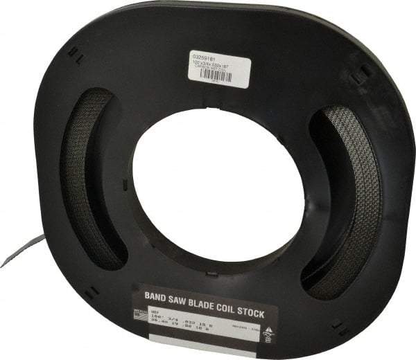 M.K. MORSE - 3/4" x 100' x 0.032" Carbon Steel Band Saw Blade Coil Stock - 18 TPI, Toothed Edge, Raker Set, Flexible Back, Constant Pitch, - Industrial Tool & Supply