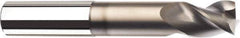 SGS - 1/2", 2 Flute, Single End, Solid Carbide, 0.02" Corner Radius End Mill - 3" OAL, 45° Helix, Right Hand Flute, 3/4" LOC, Right Hand Cut, 1-1/2" Extended Reach - Industrial Tool & Supply