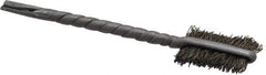 Osborn - 3/8" Diam Flat Steel Tube Brush - 0.008" Filament Diam, 9/16" Brush Length, 2-1/8" OAL, 3/32" Diam Shank - Industrial Tool & Supply