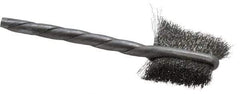 Osborn - 5/8" Diam Flat Steel Tube Brush - 0.003" Filament Diam, 5/8" Brush Length, 2-1/4" OAL, 1/8" Diam Shank - Industrial Tool & Supply