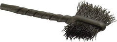 Osborn - 3/4" Diam Flat Steel Tube Brush - 0.008" Filament Diam, 5/8" Brush Length, 2-1/4" OAL, 1/8" Diam Shank - Industrial Tool & Supply