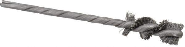 Osborn - 3/8" Diam Helical Steel Tube Brush - 0.008" Filament Diam, 1" Brush Length, 3-1/2" OAL, 1/8" Diam Shank - Industrial Tool & Supply