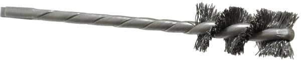 Osborn - 1/2" Diam Helical Steel Tube Brush - 0.008" Filament Diam, 1" Brush Length, 3-1/2" OAL, 1/8" Diam Shank - Industrial Tool & Supply