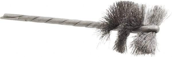 Osborn - 1" Diam Helical Steel Tube Brush - 0.005" Filament Diam, 1" Brush Length, 3-1/2" OAL, 1/8" Diam Shank - Industrial Tool & Supply