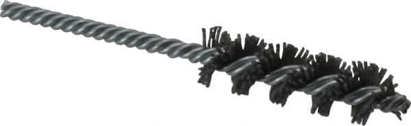 Osborn - 3/4" Diam Helical Nylon Tube Brush - 2-1/2" Brush Length, 5" OAL, 0.168" Diam Shank - Industrial Tool & Supply