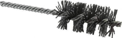 Osborn - 1-1/4" Diam Helical Nylon Tube Brush - 2-1/2" Brush Length, 5-1/2" OAL, 1/4" Diam Shank - Industrial Tool & Supply