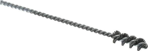 Osborn - 0.385" Diam Helical Nylon Tube Brush - 1" Brush Length, 5" OAL, 0.152" Diam Shank - Industrial Tool & Supply
