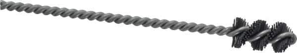 Osborn - 0.515" Diam Helical Nylon Tube Brush - 1" Brush Length, 5" OAL, 0.169" Diam Shank - Industrial Tool & Supply