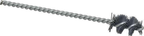 Osborn - 0.64" Diam Helical Nylon Tube Brush - 1" Brush Length, 5" OAL, 0.169" Diam Shank - Industrial Tool & Supply