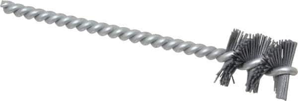 Osborn - 0.89" Diam Helical Nylon Tube Brush - 1" Brush Length, 5" OAL, 0.228" Diam Shank - Industrial Tool & Supply