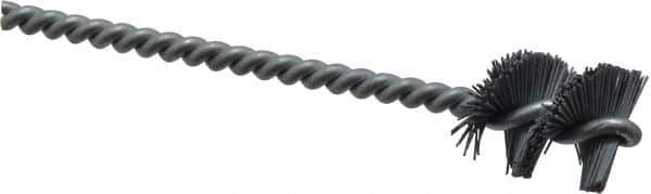 Osborn - 0.89" Diam Helical Nylon Tube Brush - 1" Brush Length, 5" OAL, 0.228" Diam Shank - Industrial Tool & Supply