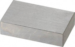 SPI - 0.8" Rectangular Steel Gage Block - Accuracy Grade 0, Includes NIST Traceability Certification - Industrial Tool & Supply