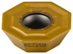 Kennametal - OFPT64 GB Grade KC725M Carbide Milling Insert - TiN/TiCN/TiN Finish, 0.2362" Thick, 0.7362" Inscribed Circle, 1.2mm Corner Radius - Industrial Tool & Supply