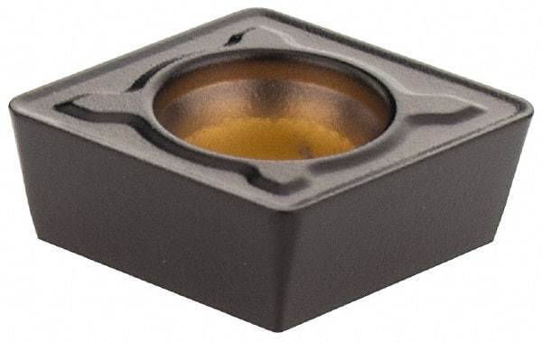 Kennametal - CPMT32.52 MF Grade KCPK30M Carbide Milling Insert - TiN/TiCN/Al2O3 Finish, 5/32" Thick, 0.3752" Inscribed Circle, 0.8mm Corner Radius - Industrial Tool & Supply