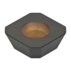 Kennametal - SEHW43 Grade KCPK30 Carbide Milling Insert - TiN/TiCN/Al2O3 Finish, 3/16" Thick, 1/2" Inscribed Circle, 1mm Corner Radius - Industrial Tool & Supply
