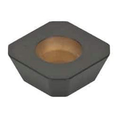 Kennametal - SEHW43 Grade KCPK30 Carbide Milling Insert - TiN/TiCN/Al2O3 Finish, 3/16" Thick, 1/2" Inscribed Circle, 1mm Corner Radius - Industrial Tool & Supply