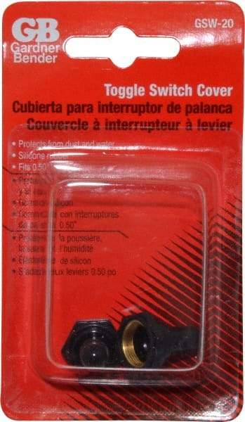 Gardner Bender - 12 Volt, Toggle Boot - 1 Switch, Black - Industrial Tool & Supply