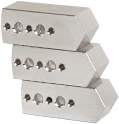 Northfield - 4" & Up Chuck Capacity, Northfield Air Style Attachment, Square Soft Lathe Chuck Jaw - 3 Jaws, Aluminum, 1.895mm Long x 3/4" Wide x 3/4" High - Industrial Tool & Supply