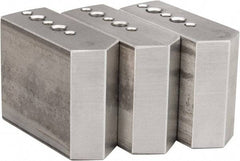 Northfield - 4" & Up Chuck Capacity, Northfield Air Style Attachment, Square Soft Lathe Chuck Jaw - 3 Jaws, Aluminum, 1.895mm Long x 3/4" Wide x 1-1/2" High - Industrial Tool & Supply