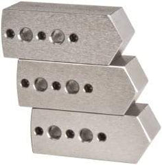 Northfield - 4" & Up Chuck Capacity, Northfield Air Style Attachment, Square Soft Lathe Chuck Jaw - 3 Jaws, Steel, 1.895mm Long x 3/4" Wide x 3/4" High - Industrial Tool & Supply