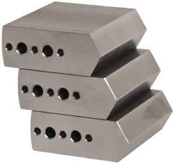 Northfield - 4" & Up Chuck Capacity, Northfield Air Style Attachment, Square Soft Lathe Chuck Jaw - 3 Jaws, Steel, 1.895mm Long x 3/4" Wide x 1-1/2" High - Industrial Tool & Supply