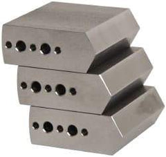 Northfield - 4" & Up Chuck Capacity, Northfield Air Style Attachment, Square Soft Lathe Chuck Jaw - 3 Jaws, Steel, 1.895mm Long x 3/4" Wide x 1-1/2" High - Industrial Tool & Supply