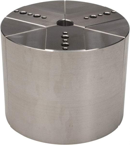 Northfield - 4" & Up Chuck Capacity, Northfield Air Style Attachment, Round Soft Lathe Chuck Jaw - 3 Jaws, Aluminum, 3.92" Wide x 3" High - Industrial Tool & Supply