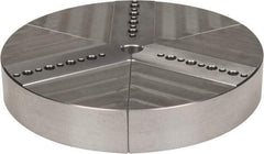 Northfield - 6" & Up Chuck Capacity, Northfield Air Style Attachment, Round Soft Lathe Chuck Jaw - 3 Jaws, Aluminum, 5.92" Wide x 1" High - Industrial Tool & Supply