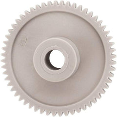 Made in USA - 32 Pitch, 1-3/4" Pitch Diam, 1-13/16" OD, 56 Tooth Spur Gear - 3/16" Face Width, 5/16" Bore Diam, 43/64" Hub Diam, 20° Pressure Angle, Acetal - Industrial Tool & Supply