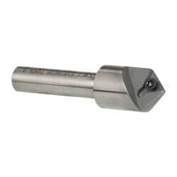 Everede Tool - 90° Included Angle, 0.621" Max Cut Diam, 5/8" Body Diam, 3/8" Shank Diam, 2-1/2" OAL, Indexable Countersink - 1 Triangle Insert, TPGH 215 Insert Style, Series IND - Industrial Tool & Supply