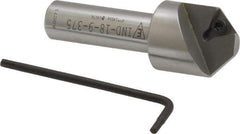Everede Tool - 90° Included Angle, 0.871" Max Cut Diam, 7/8" Body Diam, 1/2" Shank Diam, 2-1/2" OAL, Indexable Countersink - 1 Triangle Insert, TPGH 215 Insert Style, Series IND - Industrial Tool & Supply