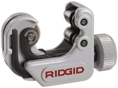 Ridgid - 1/4" to 1-1/8" Pipe Capacity, Mini Tube Cutter - Cuts Copper, Aluminum, Brass, 2-1/4" OAL - Industrial Tool & Supply