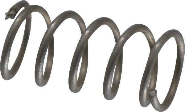 Value Collection - 0.12" OD, 0.012" Wire, 1/4" Free Length, Compression Spring - 5.26 Lb Spring Rating, Stainless Steel - Industrial Tool & Supply
