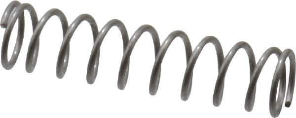 Value Collection - 0.12" OD, 0.012" Wire, 1/2" Free Length, Compression Spring - 2.48 Lb Spring Rating, Stainless Steel - Industrial Tool & Supply