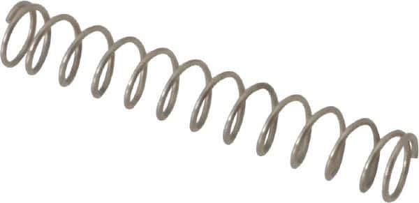 Value Collection - 0.12" OD, 0.012" Wire, 3/4" Free Length, Compression Spring - 1.61 Lb Spring Rating, Stainless Steel - Industrial Tool & Supply