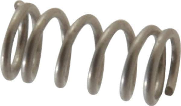 Value Collection - 0.12" OD, 0.016" Wire, 1/4" Free Length, Compression Spring - 15.72 Lb Spring Rating, Stainless Steel - Industrial Tool & Supply