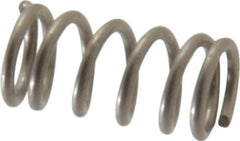 Value Collection - 0.12" OD, 0.016" Wire, 1/4" Free Length, Compression Spring - 15.72 Lb Spring Rating, Stainless Steel - Industrial Tool & Supply