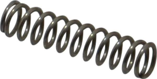 Value Collection - 0.12" OD, 0.016" Wire, 1/2" Free Length, Compression Spring - 7.01 Lb Spring Rating, Stainless Steel - Industrial Tool & Supply