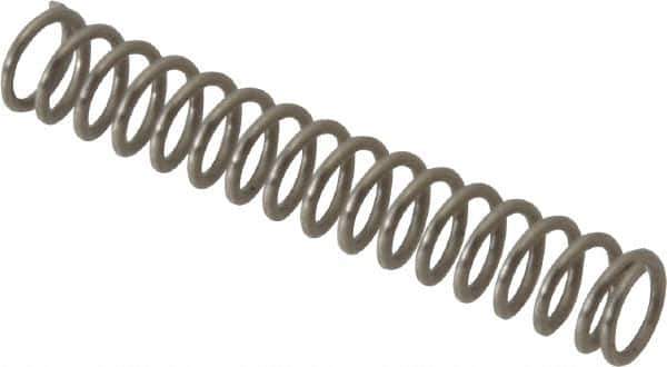 Value Collection - 0.12" OD, 0.016" Wire, 3/4" Free Length, Compression Spring - 4.51 Lb Spring Rating, Stainless Steel - Industrial Tool & Supply