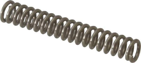 Value Collection - 0.12" OD, 0.02" Wire, 3/4" Free Length, Compression Spring - 11.1 Lb Spring Rating, Stainless Steel - Industrial Tool & Supply