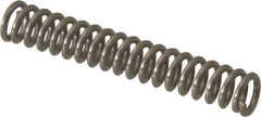 Value Collection - 0.12" OD, 0.02" Wire, 3/4" Free Length, Compression Spring - 11.1 Lb Spring Rating, Stainless Steel - Industrial Tool & Supply