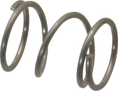 Value Collection - 0.18" OD, 0.016" Wire, 1/4" Free Length, Compression Spring - 7.82 Lb Spring Rating, Stainless Steel - Industrial Tool & Supply