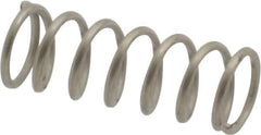 Value Collection - 0.18" OD, 0.02" Wire, 1/2" Free Length, Compression Spring - 8.17 Lb Spring Rating, Stainless Steel - Industrial Tool & Supply