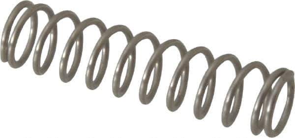 Value Collection - 0.18" OD, 0.02" Wire, 3/4" Free Length, Compression Spring - 4.78 Lb Spring Rating, Stainless Steel - Industrial Tool & Supply