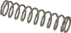 Value Collection - 0.18" OD, 0.02" Wire, 3/4" Free Length, Compression Spring - 4.78 Lb Spring Rating, Stainless Steel - Industrial Tool & Supply