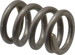Value Collection - 0.18" OD, 0.026" Wire, 1/4" Free Length, Compression Spring - 46.63 Lb Spring Rating, Stainless Steel - Industrial Tool & Supply