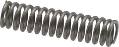Value Collection - 0.18" OD, 0.026" Wire, 3/4" Free Length, Compression Spring - 10.2 Lb Spring Rating, Stainless Steel - Industrial Tool & Supply